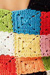 MULTI COLOR CROCHET PATTERN TANK TOP