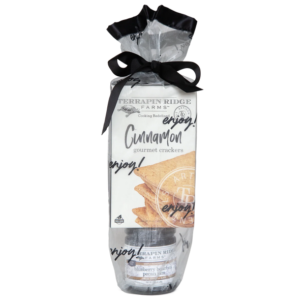 GRAB N GO GIFT BAG {BLUEBERRY BOURBON PECAN JAM & CINNAMON CRACKERS}