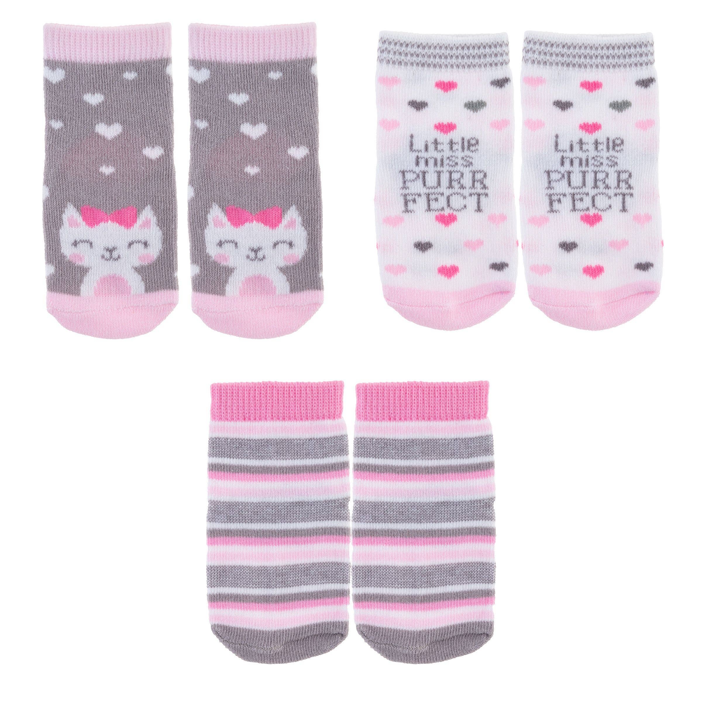 INFANT BABY SOCK 3-PACK (O-12) MONTHS