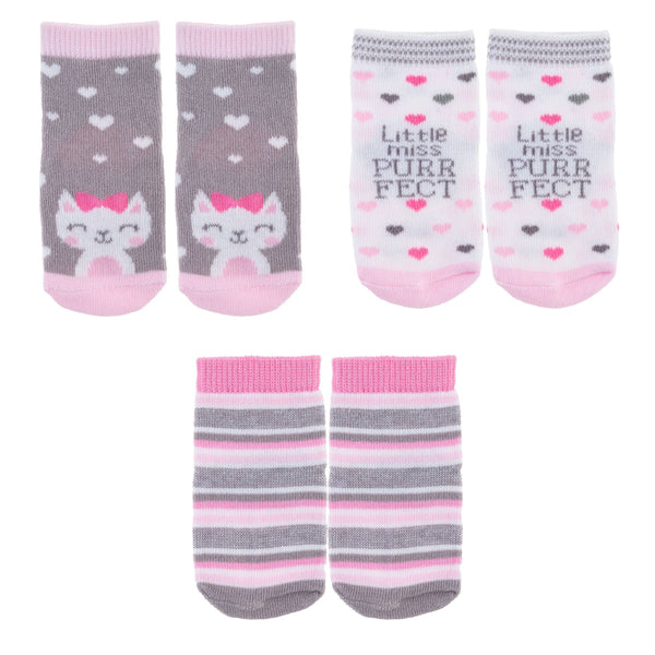 INFANT BABY SOCK 3-PACK (O-12) MONTHS