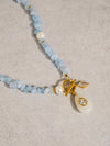 Cercey 18K Gold Non-Tarnish Stone Charm Necklace