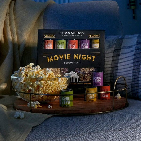 MOVIE NIGHT POPCORN SET URBAN ACCENTS