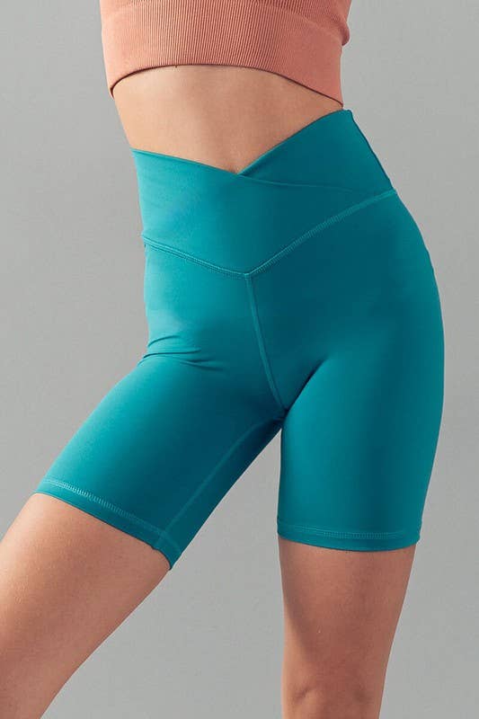 SALE-CROSS FRONT BIKE SHORTS ACTIVEWEAR-SALE