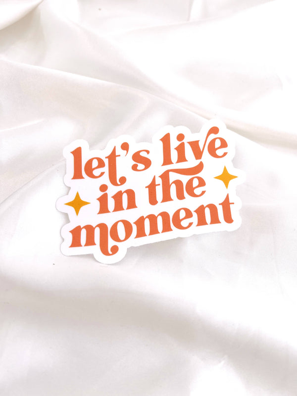 LIVE IN THE MOMENT SUNCATCHER RAINBOW WINDOW CLING