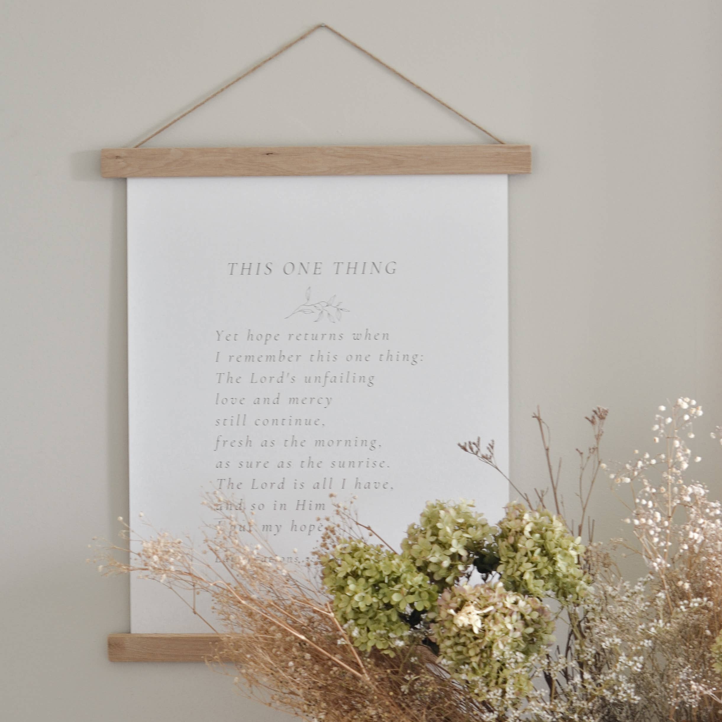 CANVAS WALL HANGING-THIS ONE THING SCRIPTURE: 8x10