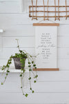 CANVAS WALL HANGING - SO WHY WOULD I FEAR | CHRISTIAN SIGN: 10x20