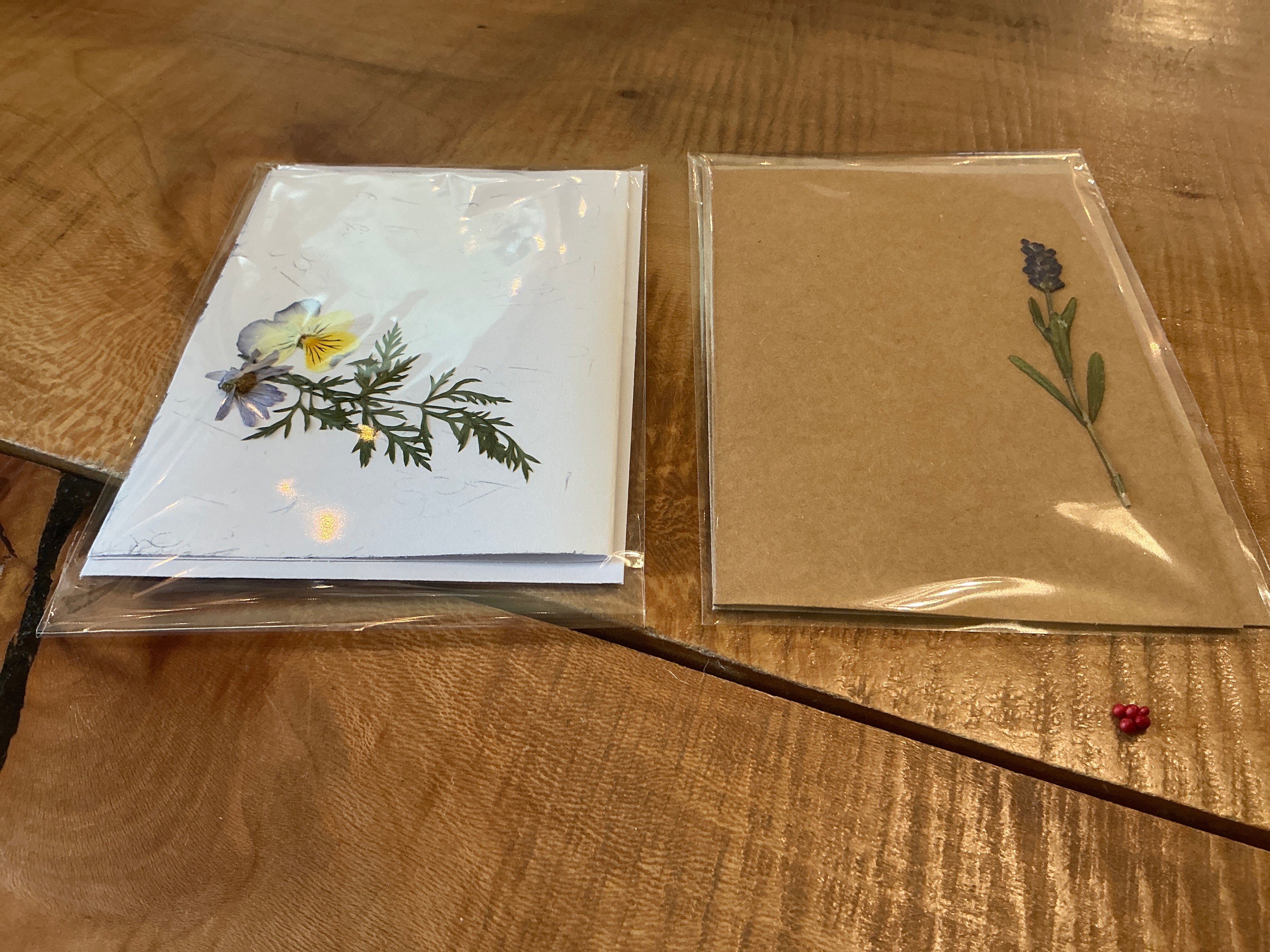 Pressed Flower Card