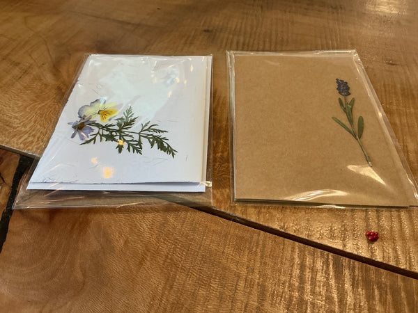 Pressed Flower Card