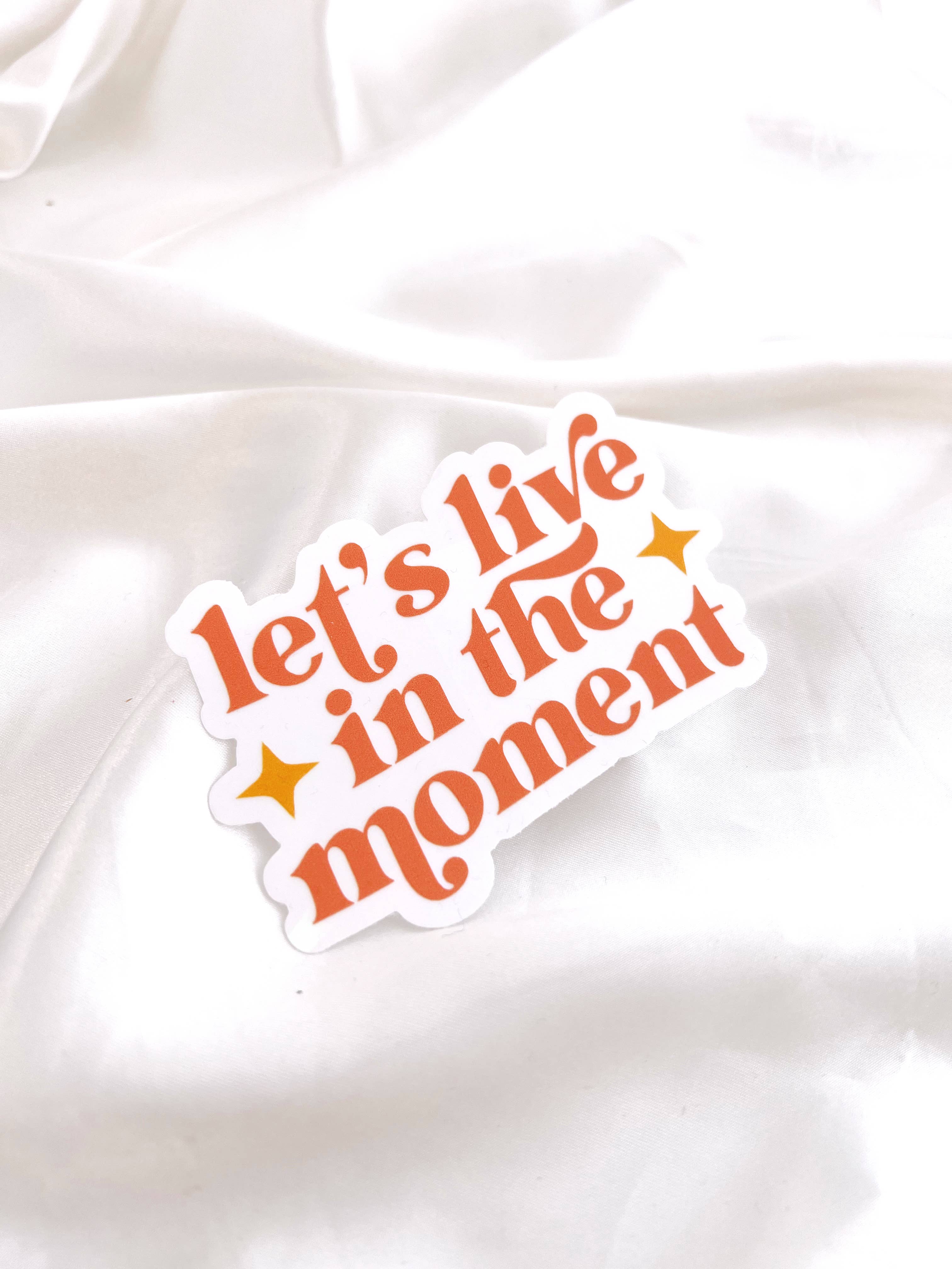 LIVE IN THE MOMENT SUNCATCHER RAINBOW WINDOW CLING