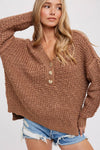 THERMAL HENELY SWEATER TOP