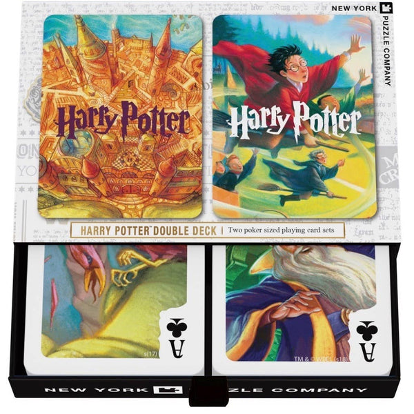 HARRY POTTER DOUBLE DECK PLAYING CARDS 2 STANDARD DECKS