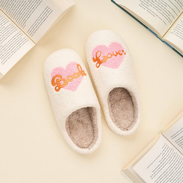 SLIPPERS BOOK LOVER M/L