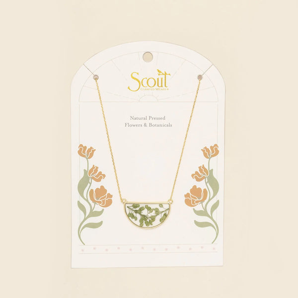 PRESSED FLOWER NECKLACE