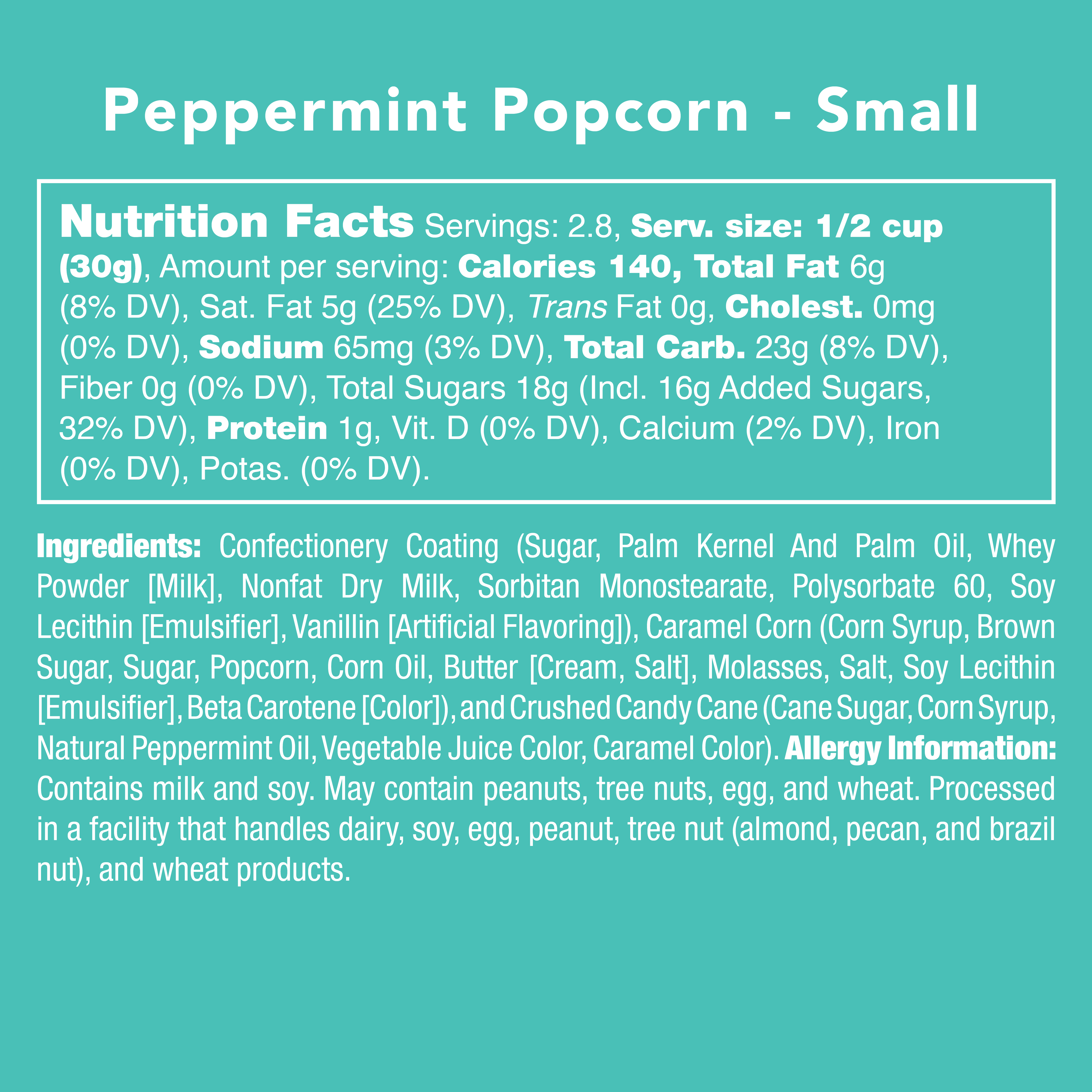 PEPPERMINT POPCORN *HOLIDAY COLLECTION*