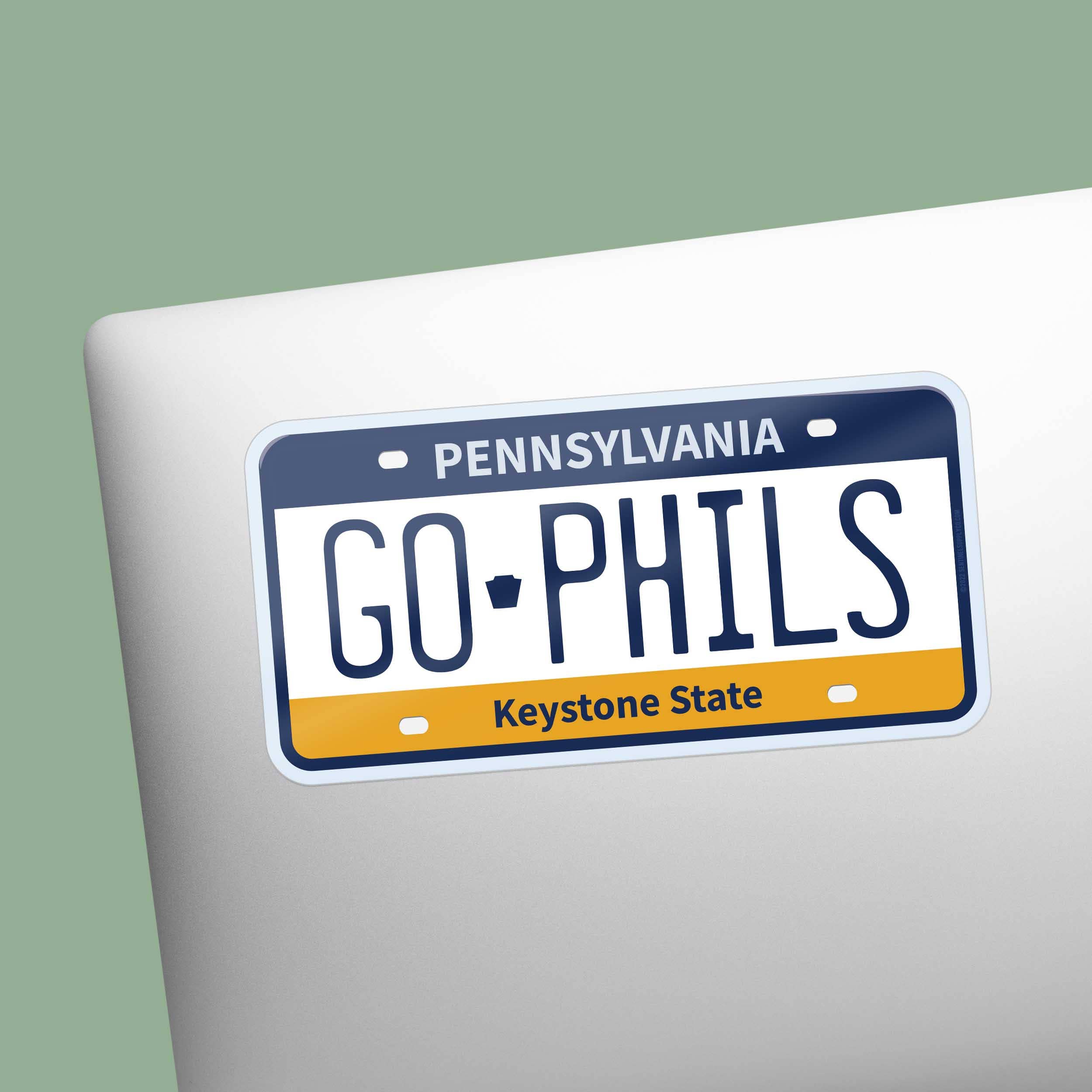 GO PHILS PHILADELPHIA STICKER - PENNSYLVANIA DECAL