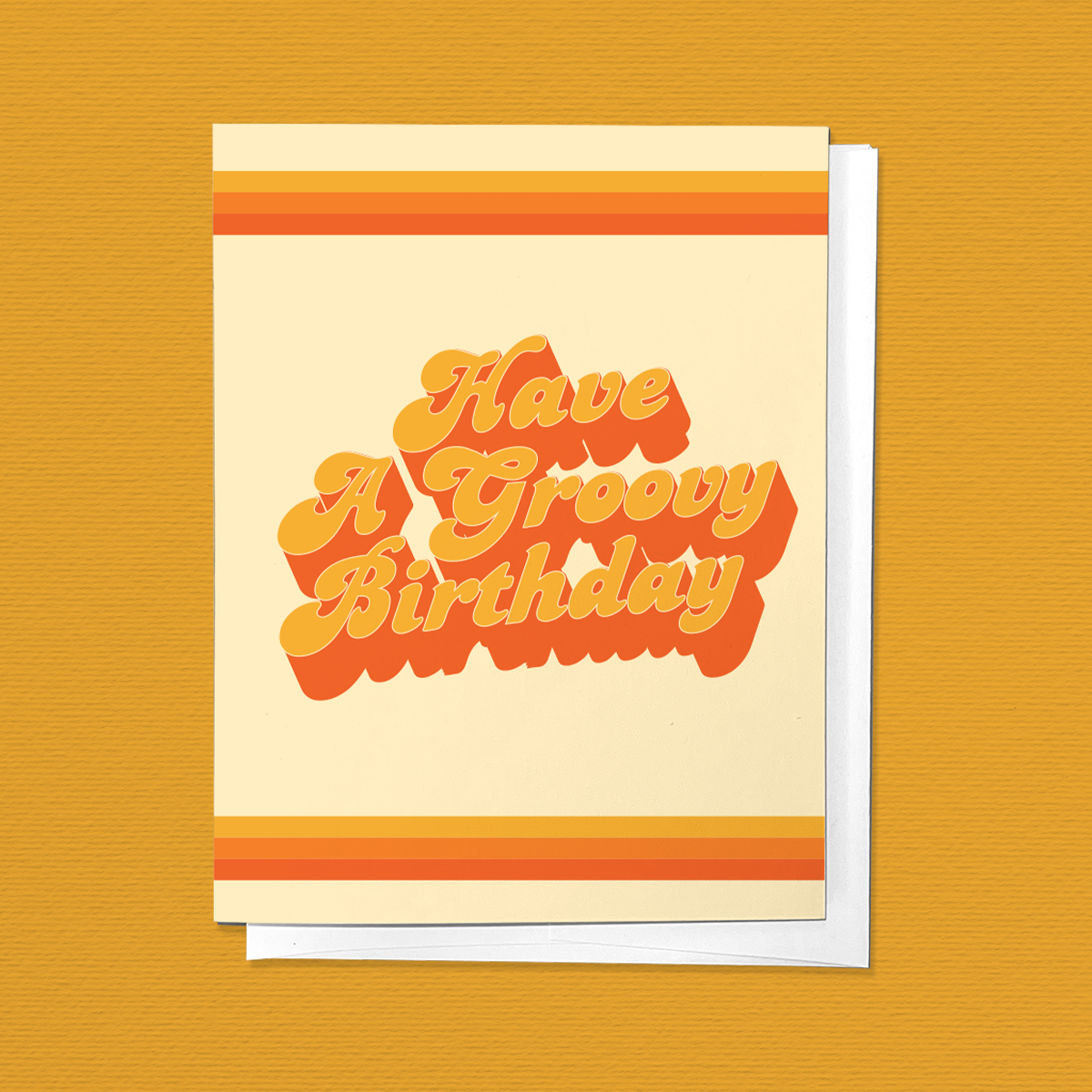 HAVE A GROOVY BIRTHDAY | 70S PSYCHEDELIC GREETING CARD