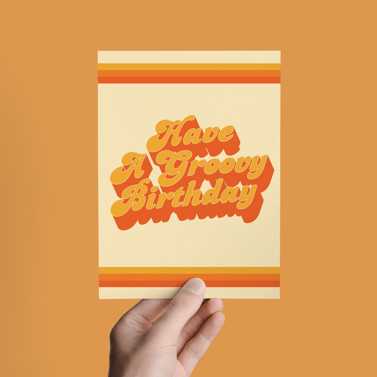 HAVE A GROOVY BIRTHDAY | 70S PSYCHEDELIC GREETING CARD