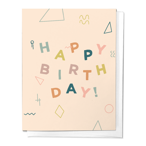 BIRTHDAY BASH; CELEBRATORY BIRTHDAY GREETING CARD