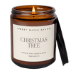 CHRISTMAS TREE SOY CANDLE - AMBER JAR - 9 OZ