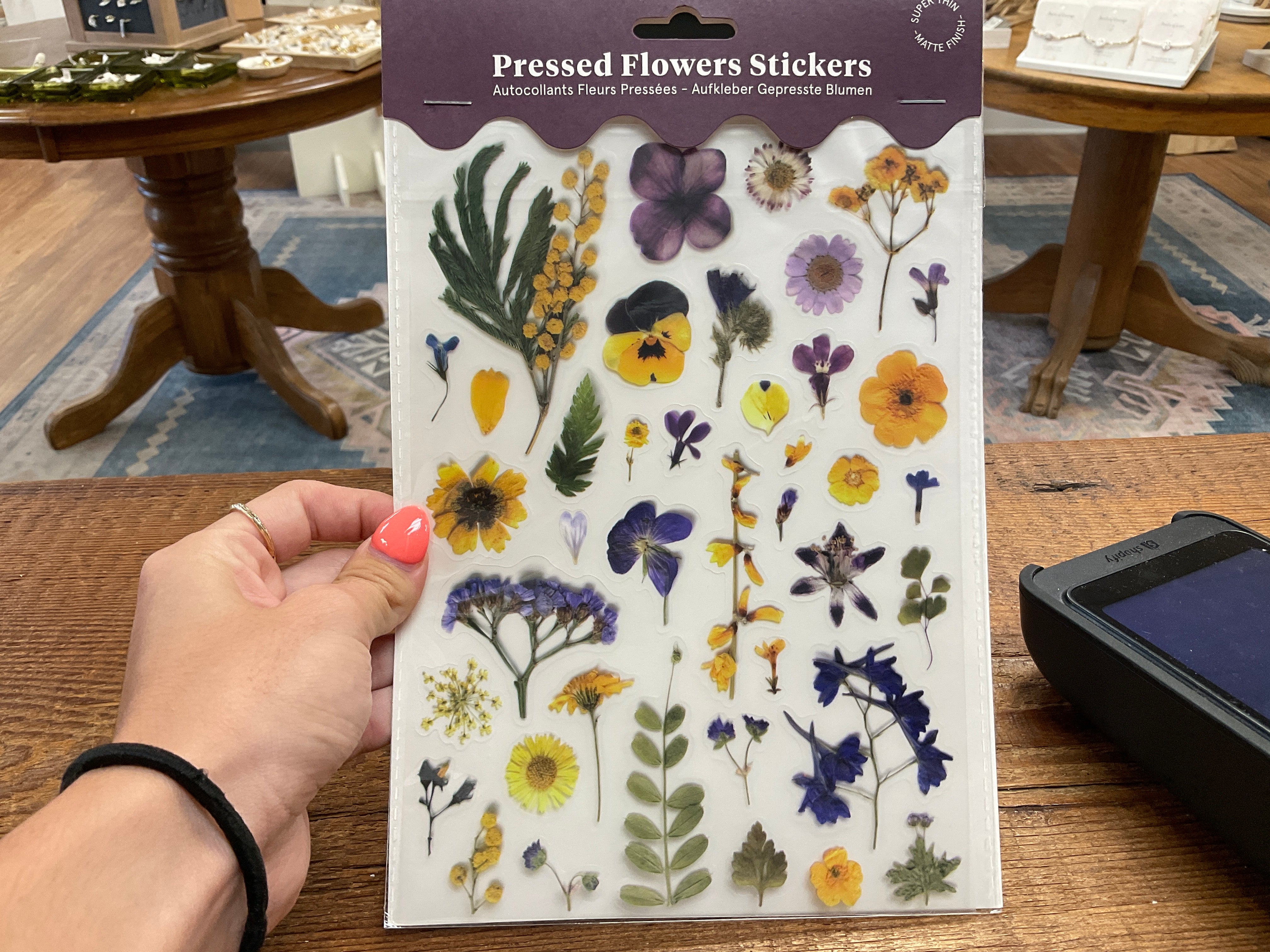 PRESSED FLOWERS STICKER SHEET