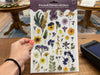 PRESSED FLOWERS STICKER SHEET