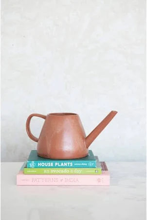 1 QUART DTONEWARE WATERING CAN, REACTIVE GLAZE - SALE