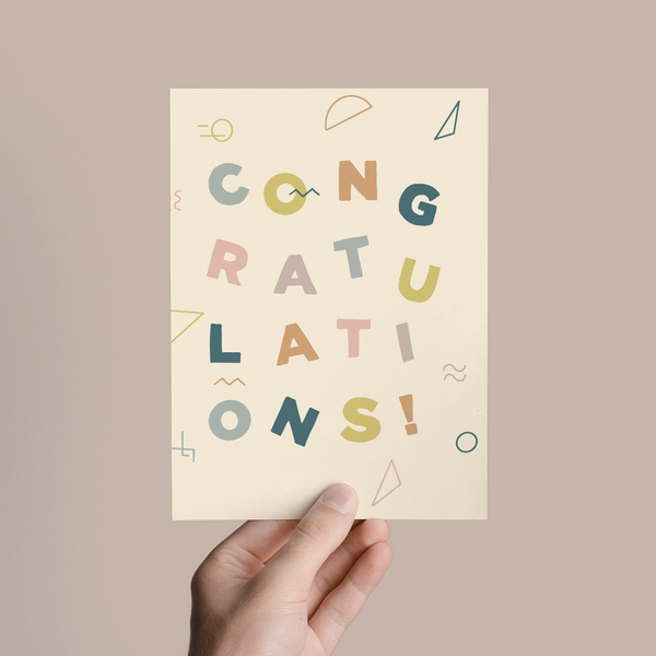 CRAZY CONGRATS CONGRATULATIONS GREETING CARD