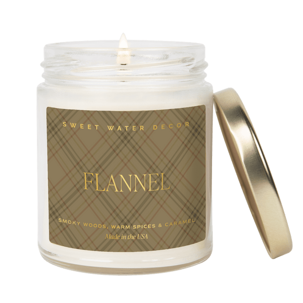 FLANNEL SOY CANDLE | 9OZ. CLEAR JAR