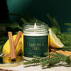 CHRISTMAS TREE SOY CANDLE Tree Soy Candle - CLEAR JAR - 9 OZ