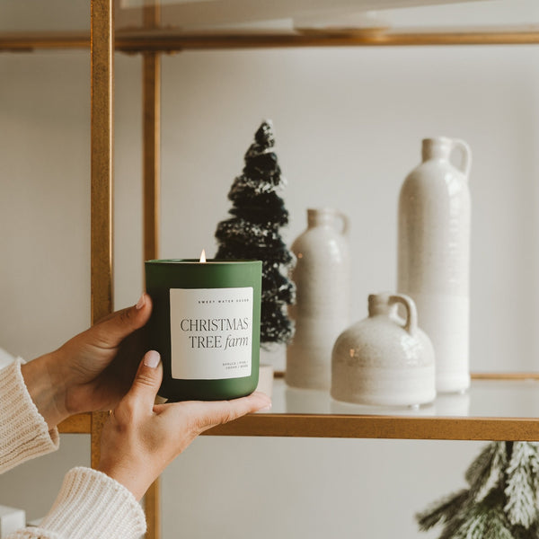 CHRISTMAS TREE FARM SOY CANDLE - GREEN MATTE JAR - 15 OZ