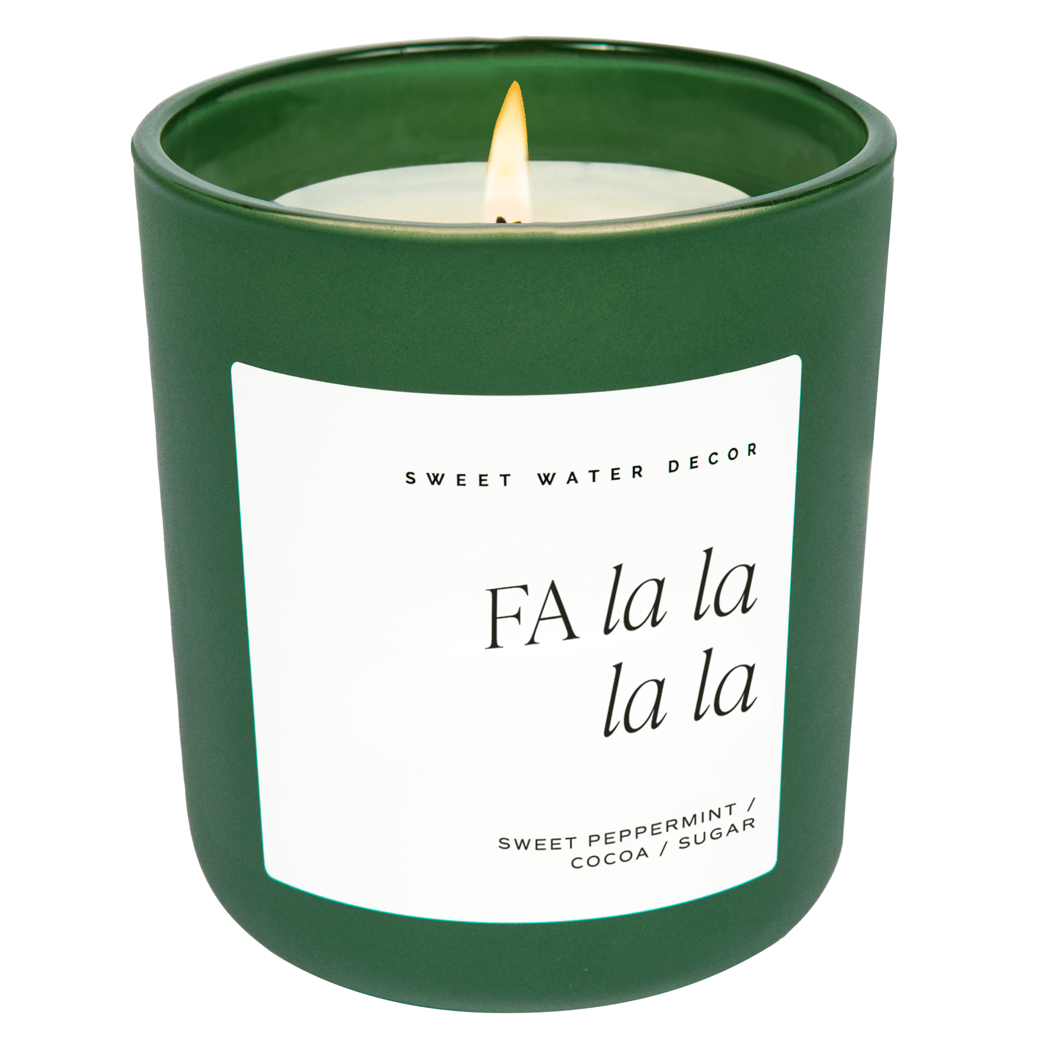 FA LA LA LA LA SOY CANDLE - GREEN MATTE JAR - 15 OZ