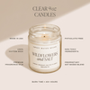 CINNAMON ROLLS SOY CANDLE - CLEAR JAR - 9 OZ