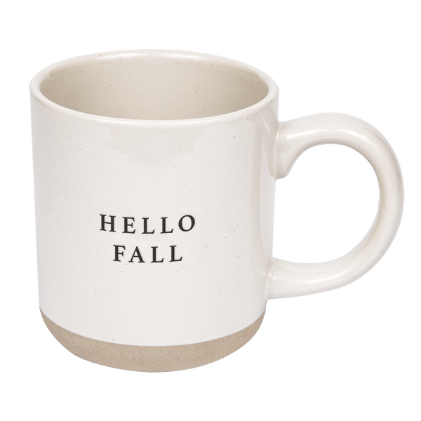 HELLO FALL 14OZ. STONEWARE COFFEE MUG