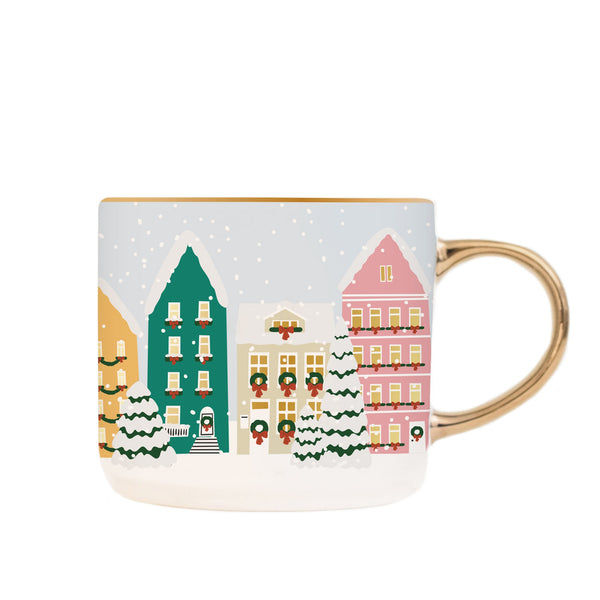 CHRISTMAS VILLAGE 17OZ. COFFEE MUG