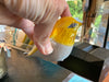 HAND-PAINTED STONEWARE BIRD, 3 COLORS