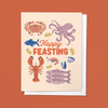 HAPPY FEASTING FEAST OF THE SEVEN FISHES GREETING CARD