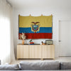 ECUADOR FLAG WOVEN THROW BLANKET