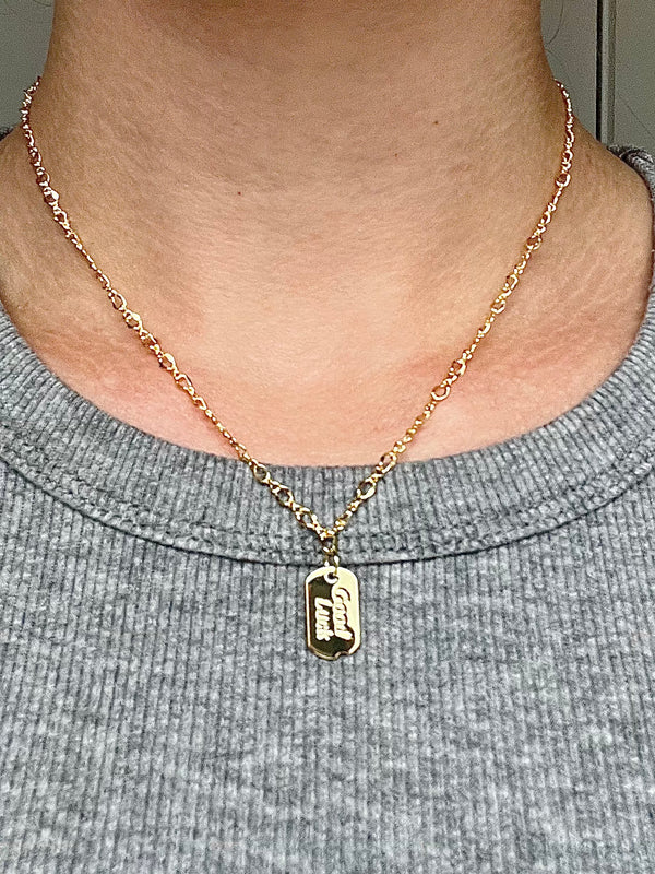 "GOOD LUCK" TICKET NECKLACE CBK