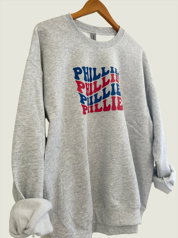 WAVY PHILLIES CREWNECK