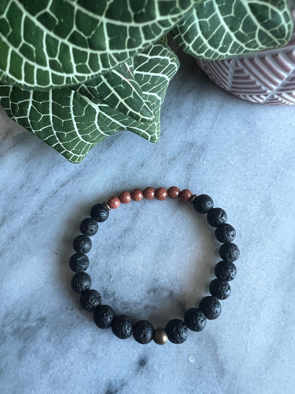 CRYSTAL & LAVA BEAD DIFFUSER BRACELETS