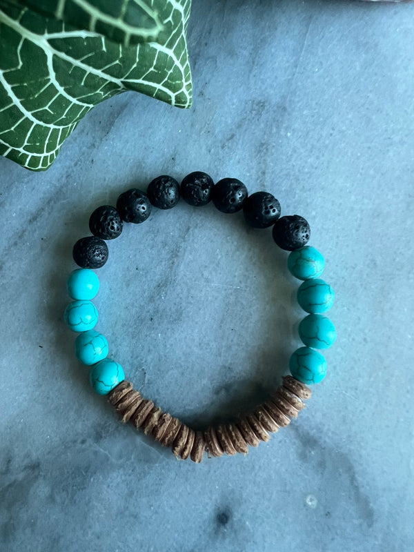 CRYSTAL & LAVA BEAD DIFFUSER BRACELETS