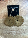 HANDMADE ROUND TREE RING EARRINGS