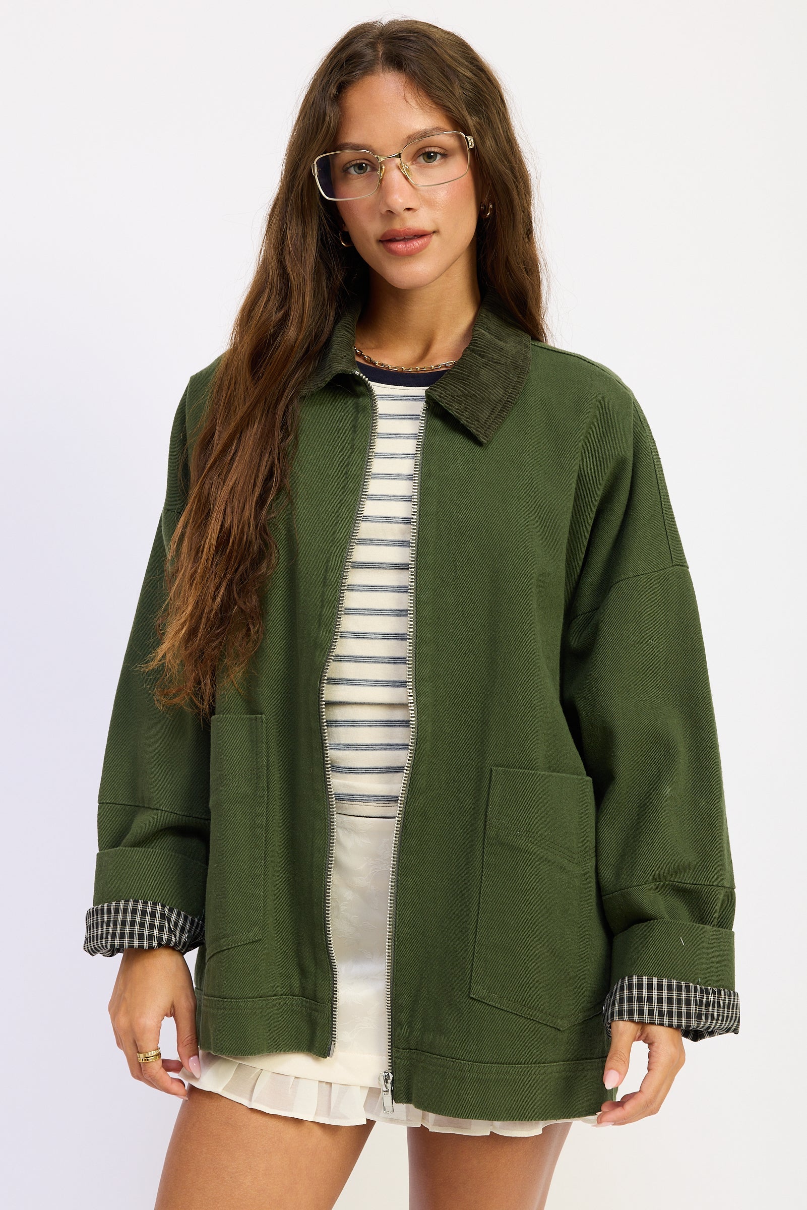 PAISLEE OVERSIZED UTILITY JACKET