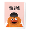 YOU HAVE NICE EYES, PHILLY GRITTY FLYERS LOVE GREETING CARD