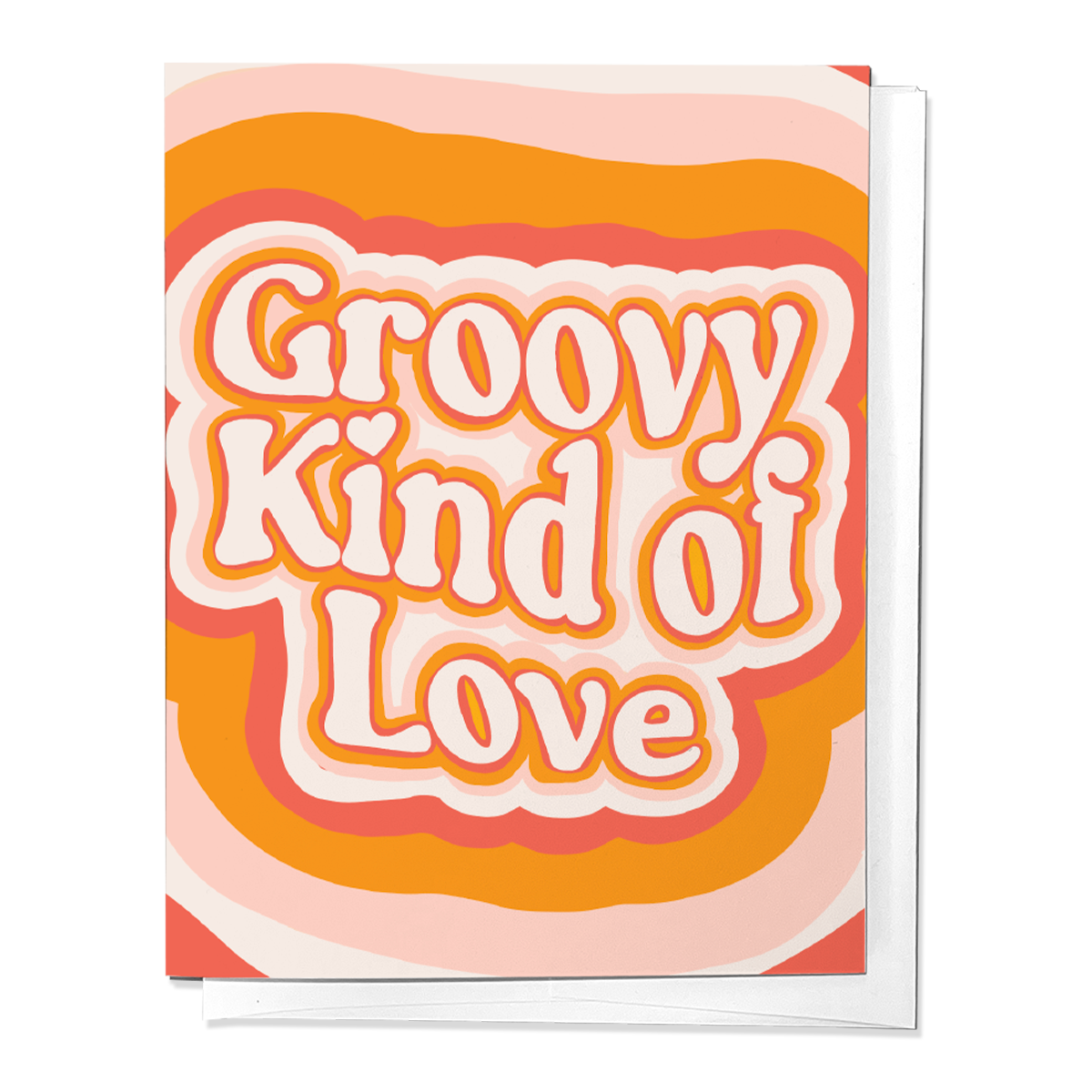 GROOVY KIND OF LOVE, ANNIVERSARY LOVE GREETING CARD