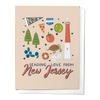 SENDING LOVE FROM NEW JERSEY, GREETING CARD