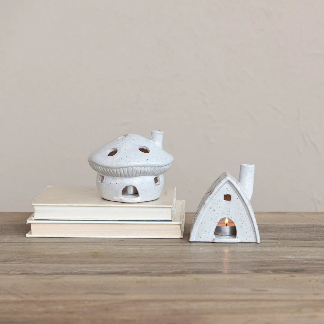 MUSHROOM HOUSE TEALIGHT OR INCENSE HOLDER