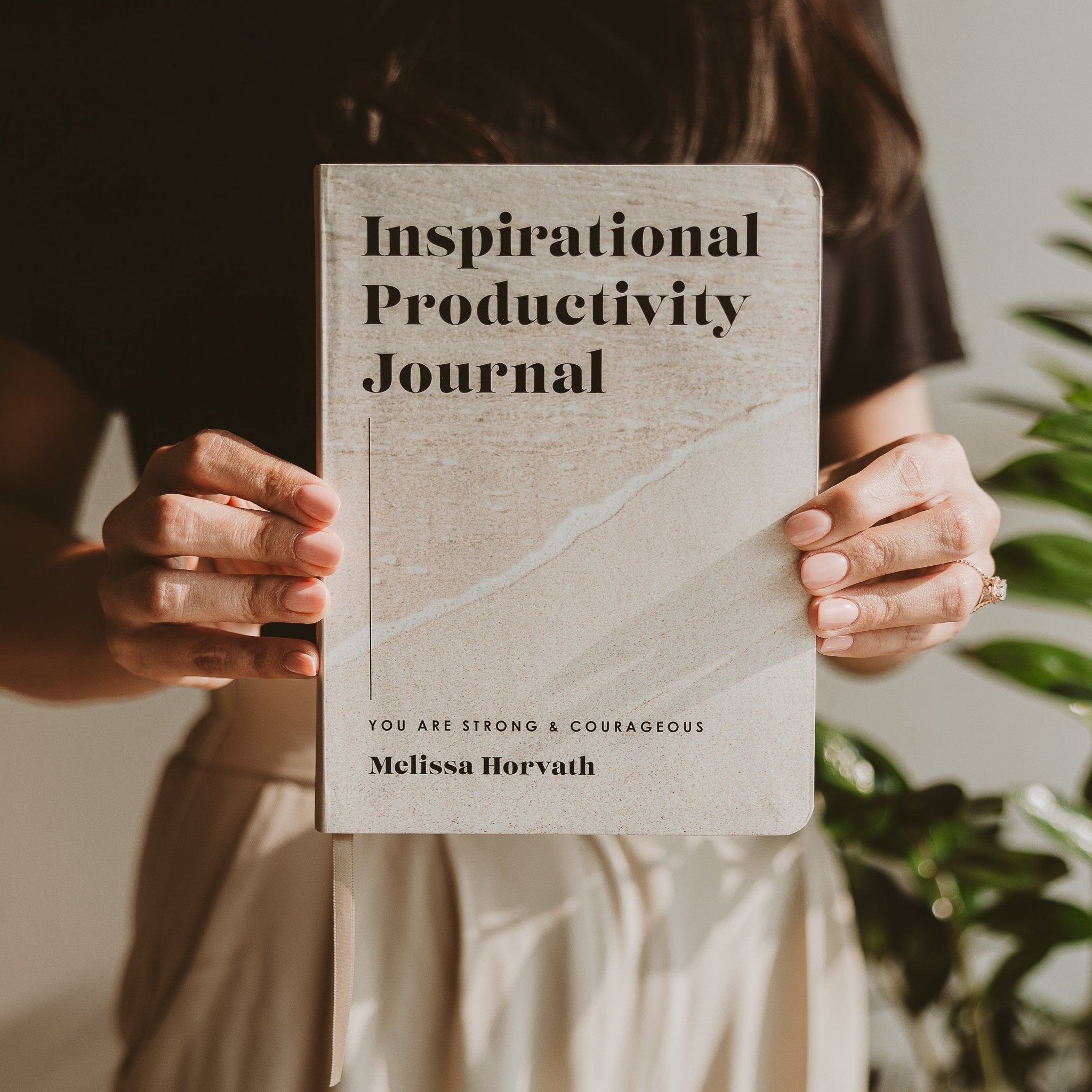 INSPIRATIONAL PRODUCTIVITY JOURNAL: YOU ARE STRONG & COURAGEOUS