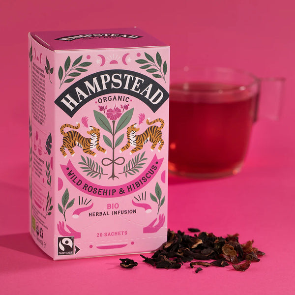 HAMPSTEAD ORGANIC ROSEHIP & HIBISCUS (20 TEABAGS)