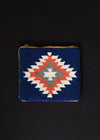 BLUE, ORANGE & CREAM AZTEC COIN PURSE